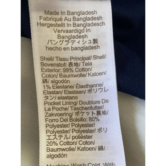 NWT - J.Crew Men's 9" Stretch Chino Short, Navy, 35 Waist - Picture 7 of 7